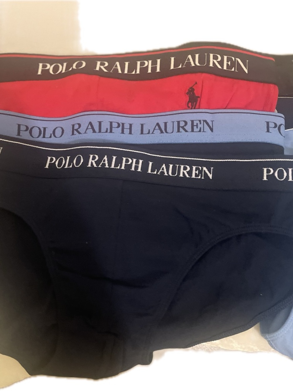 NWOT Men’s 5 Pcs Polo Ralph Lauren Logo Waistband Briefs Bundle Size Md - Picture 9 of 9